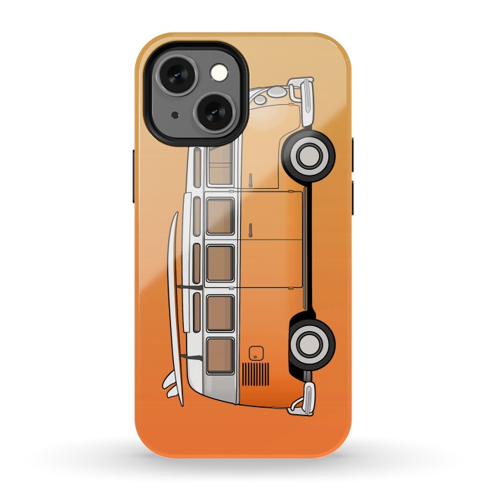 iPhone 13 mini StrongFit Van Life - Orange by Mitxel Gonzalez