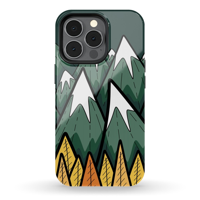 iPhone 13 pro StrongFit The green autumn peaks by Steve Wade (Swade)