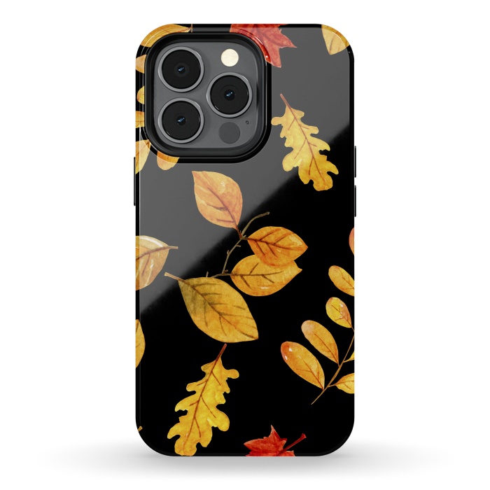 iPhone 13 pro StrongFit fall leaves x by haroulita