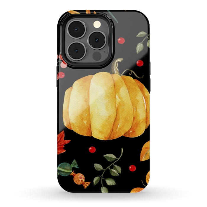 iPhone 13 pro StrongFit pumpkin season by haroulita