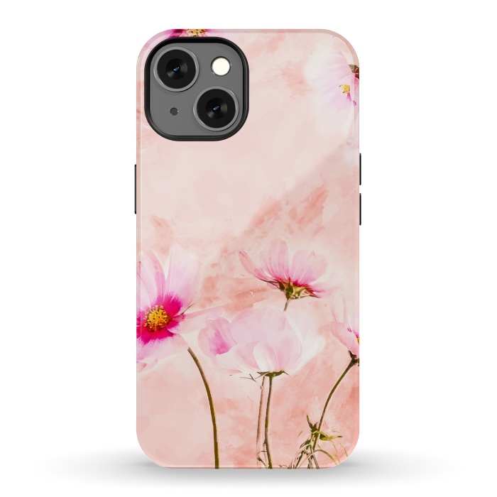 iPhone 13 StrongFit Pink Spring Flower by Creativeaxle