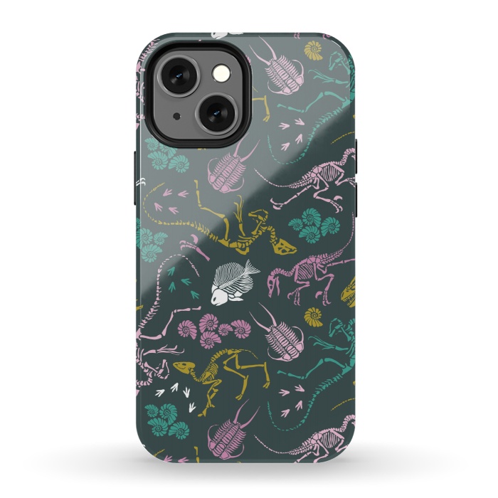 iPhone 13 mini StrongFit Dinosaurs by Tishya Oedit