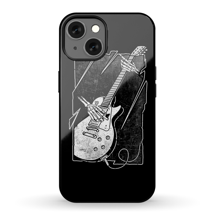iPhone 13 StrongFit Skull Guitarist by Afif Quilimo