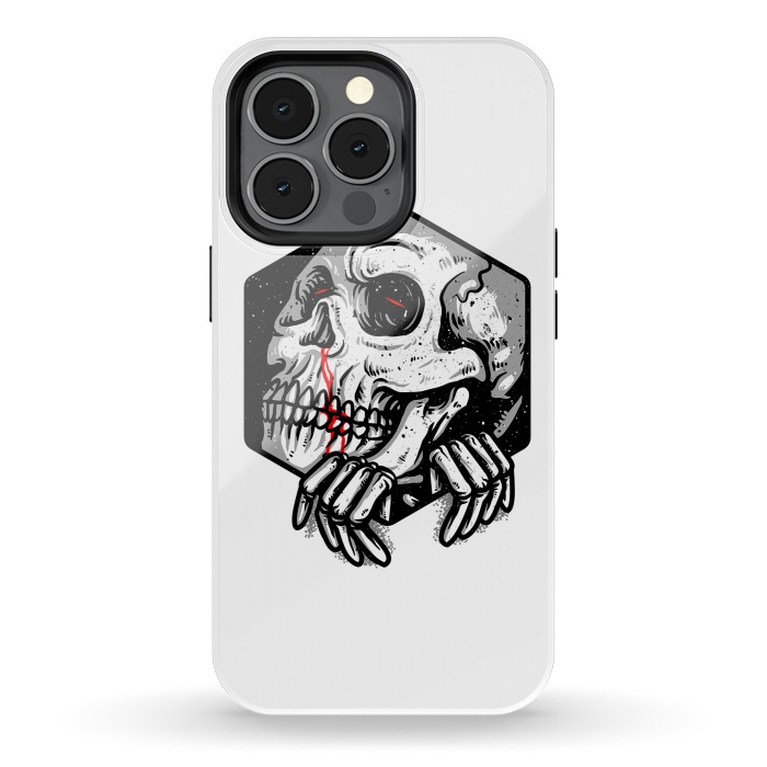 iPhone 13 pro StrongFit Skull Heaxagon by Afif Quilimo