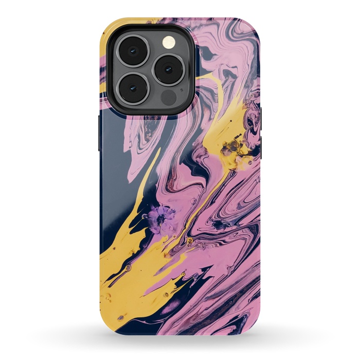 iPhone 13 pro StrongFit Pink, Black and Yellow  by Winston