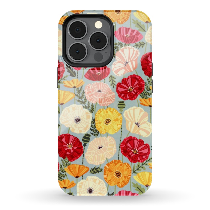 iPhone 13 pro StrongFit Iceland Poppies  by Tigatiga