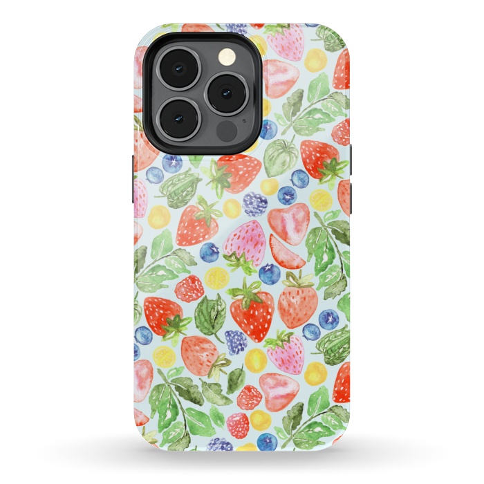 iPhone 13 pro StrongFit Bright Berries  by Tigatiga