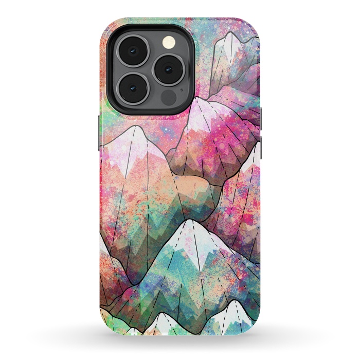 iPhone 13 pro StrongFit The painted mountain peaks  by Steve Wade (Swade)