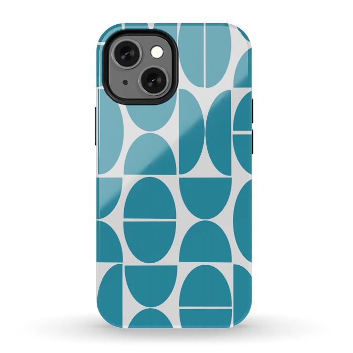 iPhone 13 mini StrongFit Puzzle Design Bl. by Joanna Vog