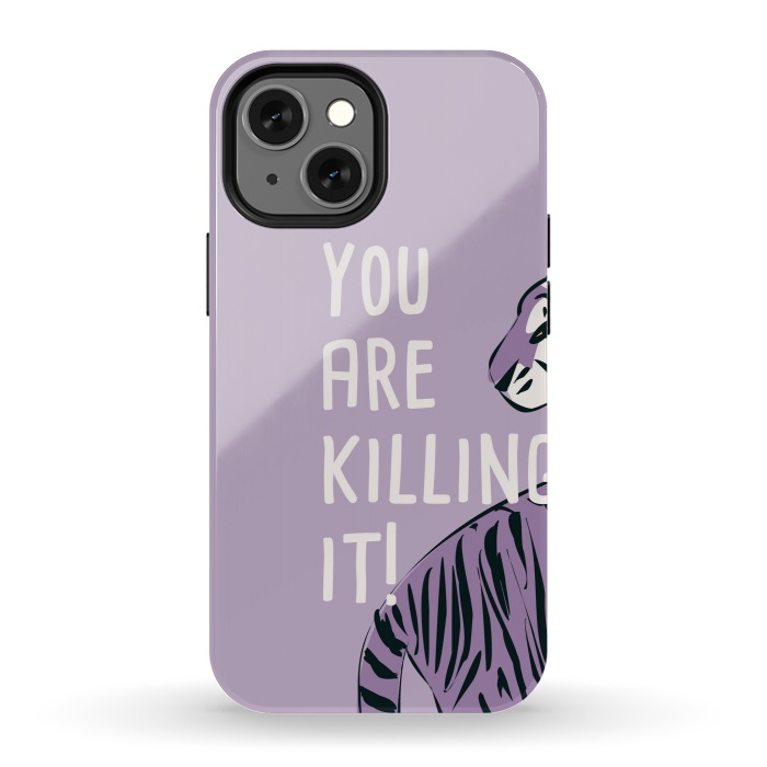 iPhone 13 mini StrongFit You are killing it, purple by Jelena Obradovic