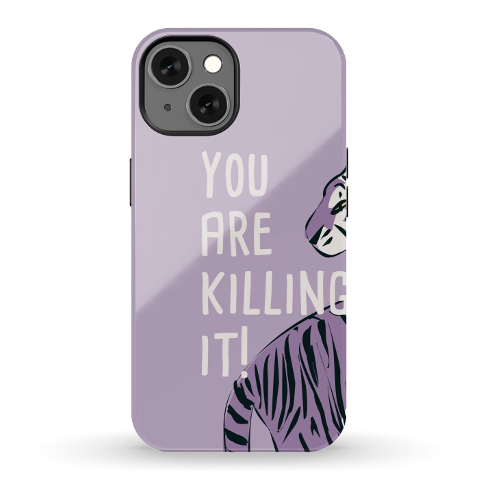 iPhone 13 StrongFit You are killing it, purple by Jelena Obradovic