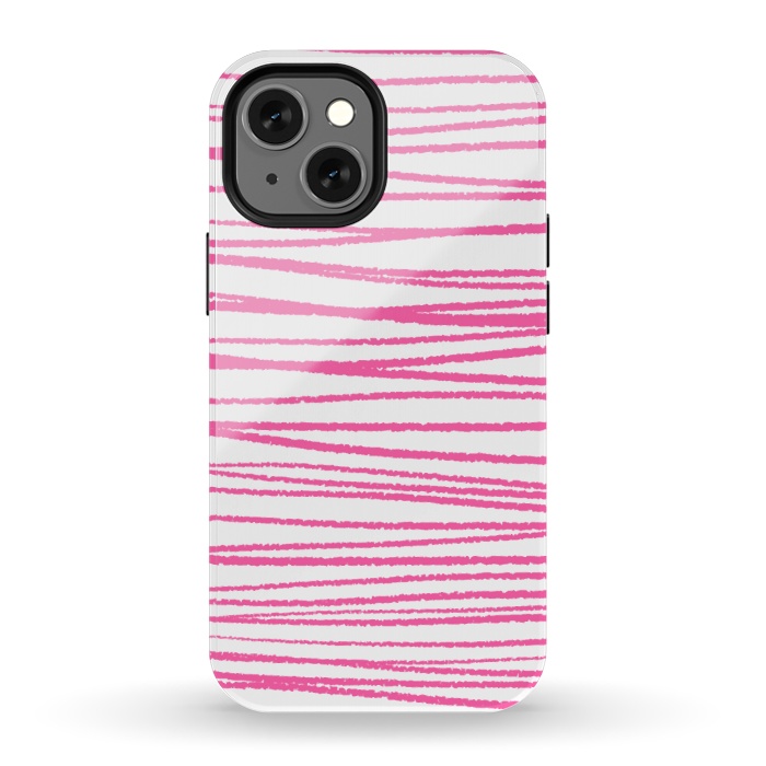 iPhone 13 mini StrongFit Pink Threads by Martina