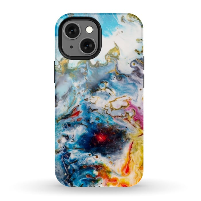 iPhone 13 mini StrongFit Colorful marble  by Winston