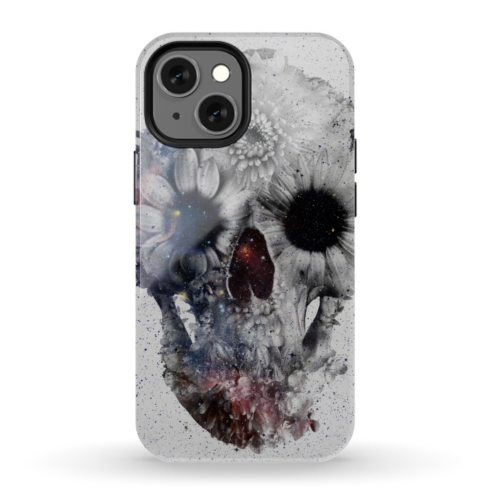 iPhone 13 mini StrongFit Floral Skull 2 by Ali Gulec