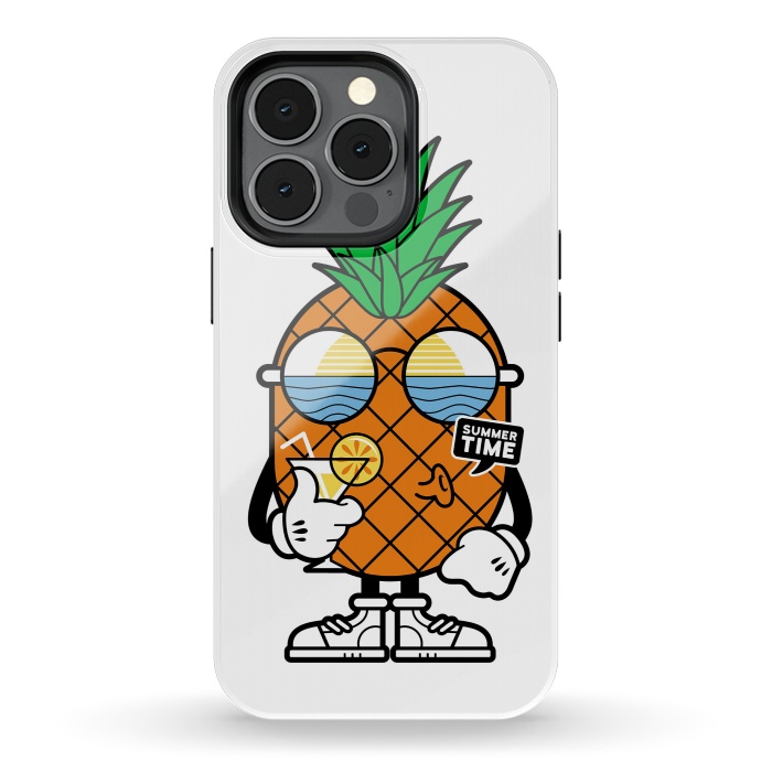 iPhone 13 pro StrongFit Pineapple Summer by Afif Quilimo