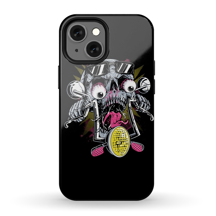 iPhone 13 mini StrongFit Skull Biker 3 by Afif Quilimo