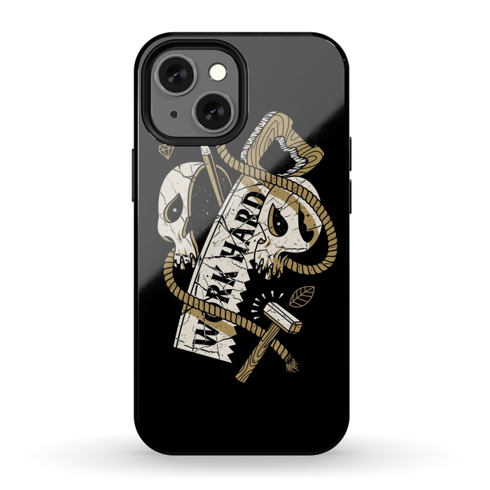 iPhone 13 mini StrongFit Work Hard Until Die by Afif Quilimo