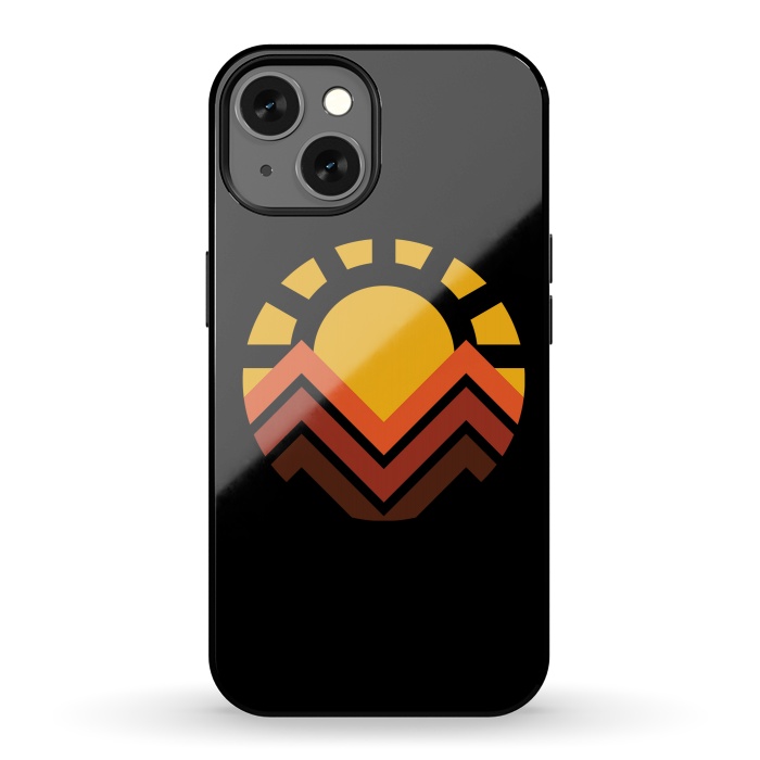 iPhone 13 StrongFit Sunset mountain by Afif Quilimo