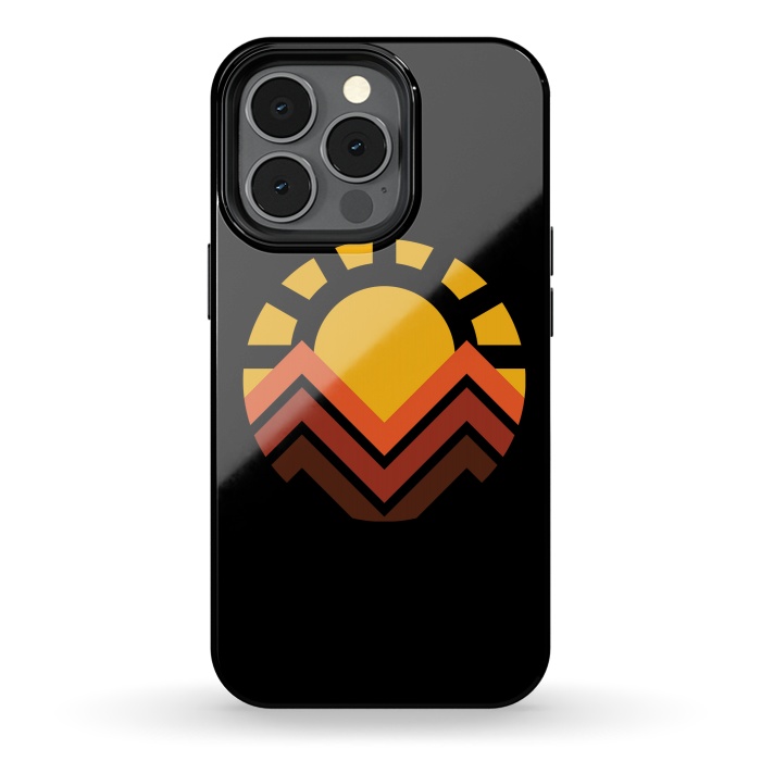 iPhone 13 pro StrongFit Sunset mountain by Afif Quilimo