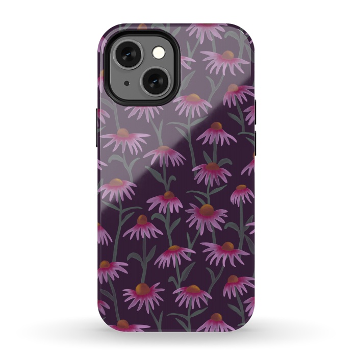 iPhone 13 mini StrongFit Echinacea Flowers by Tishya Oedit