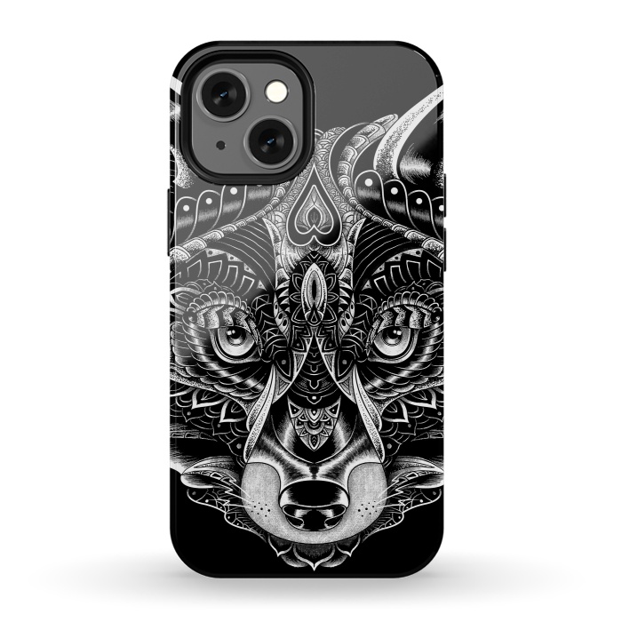 iPhone 13 mini StrongFit Fox Ornate by Afif Quilimo