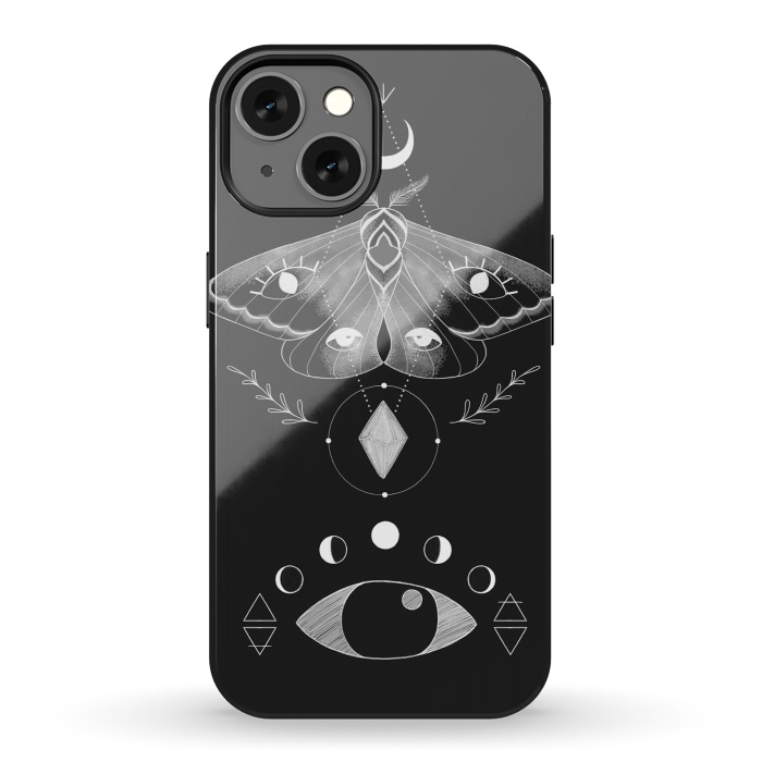 iPhone 13 StrongFit Metaphys Moth by Melissa Lee