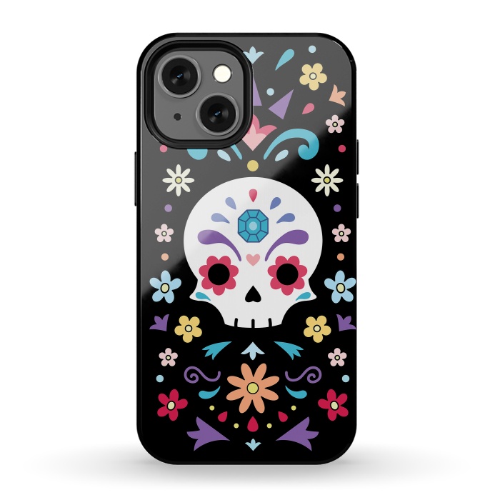 iPhone 13 mini StrongFit Cute day of the dead by Laura Nagel
