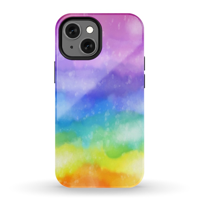 iPhone 13 mini StrongFit RAINBOW BUBBLE SHADE by MALLIKA