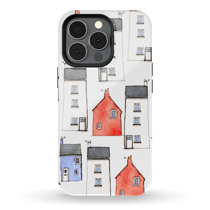 iPhone 13 pro StrongFit Devon Houses by Nic Squirrell