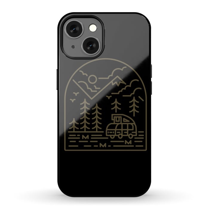 iPhone 13 StrongFit Into the Mountain by Afif Quilimo
