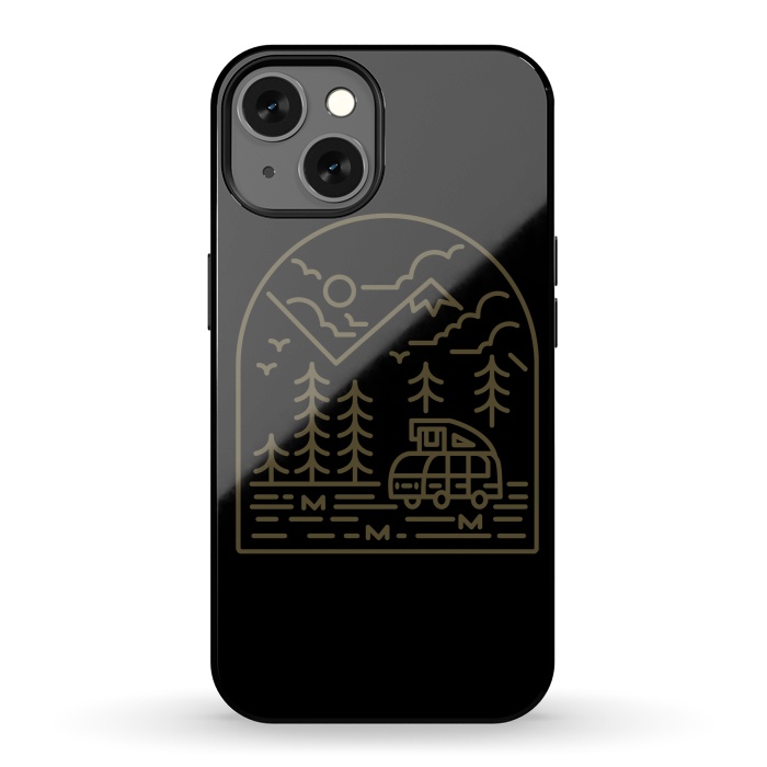 iPhone 13 StrongFit Into the Mountain by Afif Quilimo