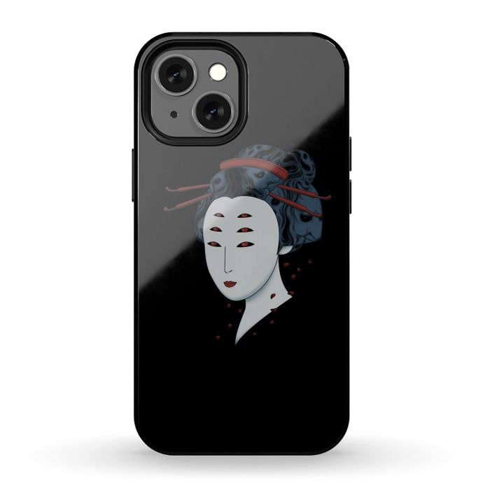 iPhone 13 mini StrongFit Floating with Demons by Pigboom
