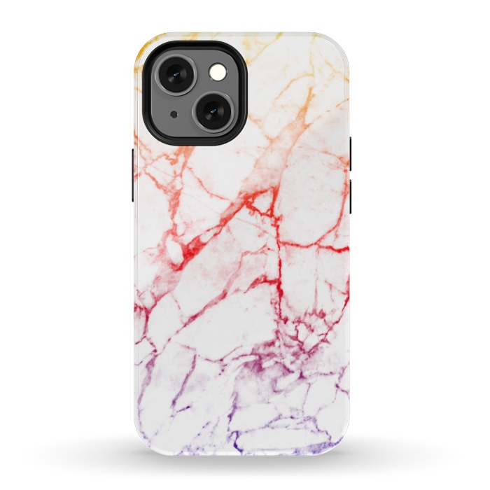 iPhone 13 mini StrongFit Colour gradient marble texture by Oana 