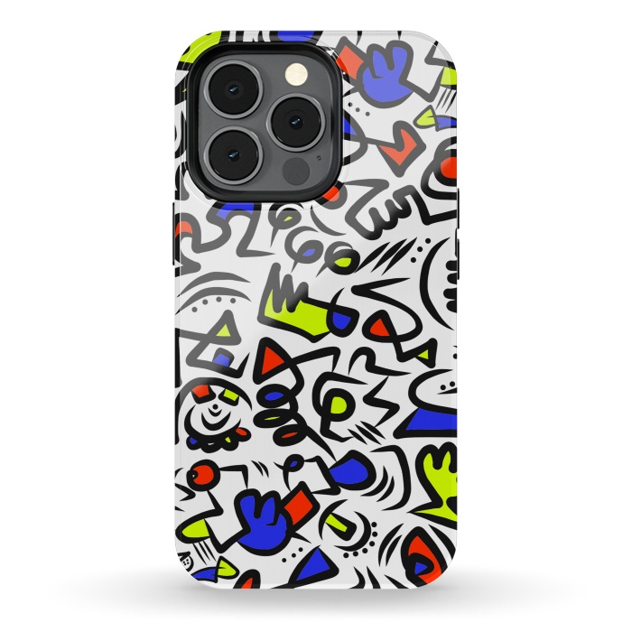 iPhone 13 pro StrongFit Mondrian Abstract by Hanny Agustine