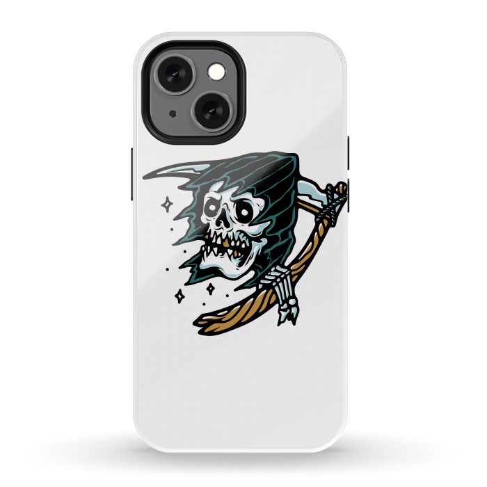 iPhone 13 mini StrongFit Grim Reaper Tattoo by Afif Quilimo