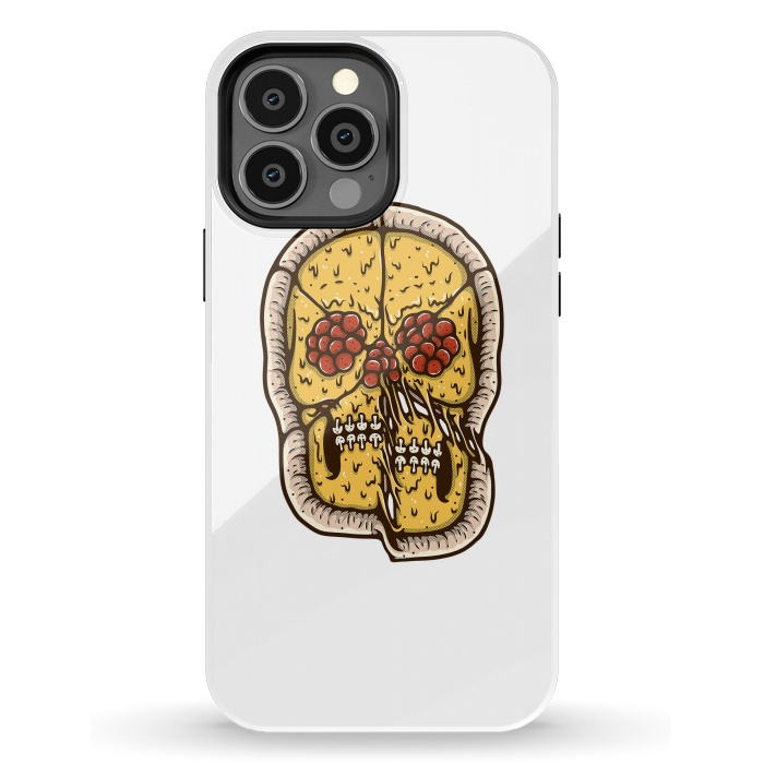 iPhone 13 Pro Max StrongFit pizza Skull by Afif Quilimo