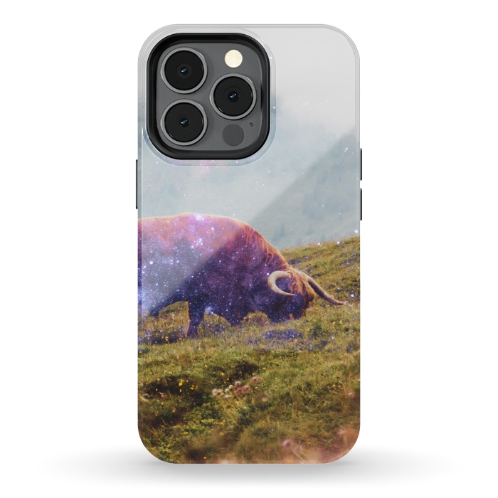 iPhone 13 pro StrongFit Space Cow Series I by Uma Prabhakar Gokhale