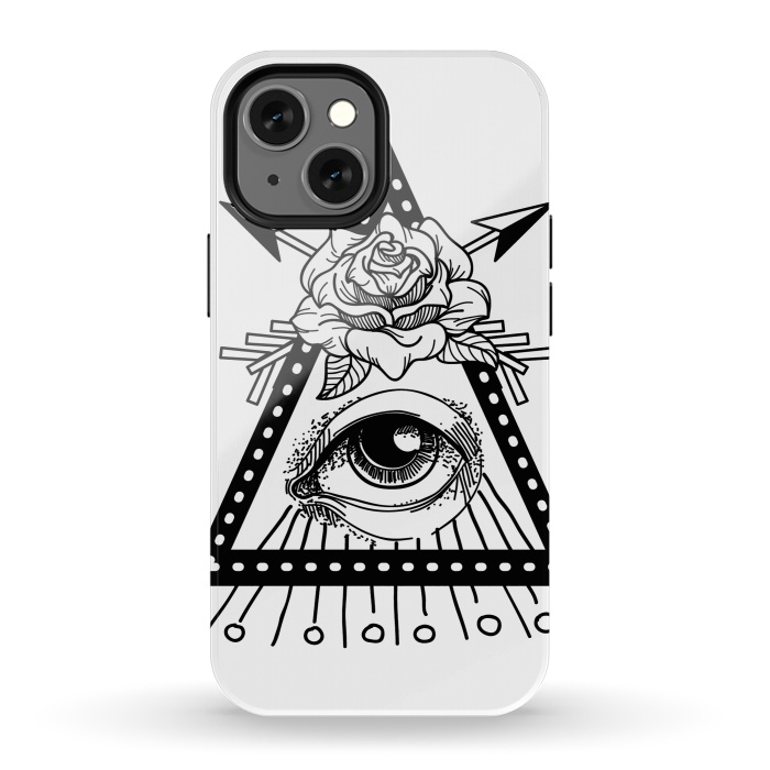 iPhone 13 mini StrongFit third eye rose by haroulita