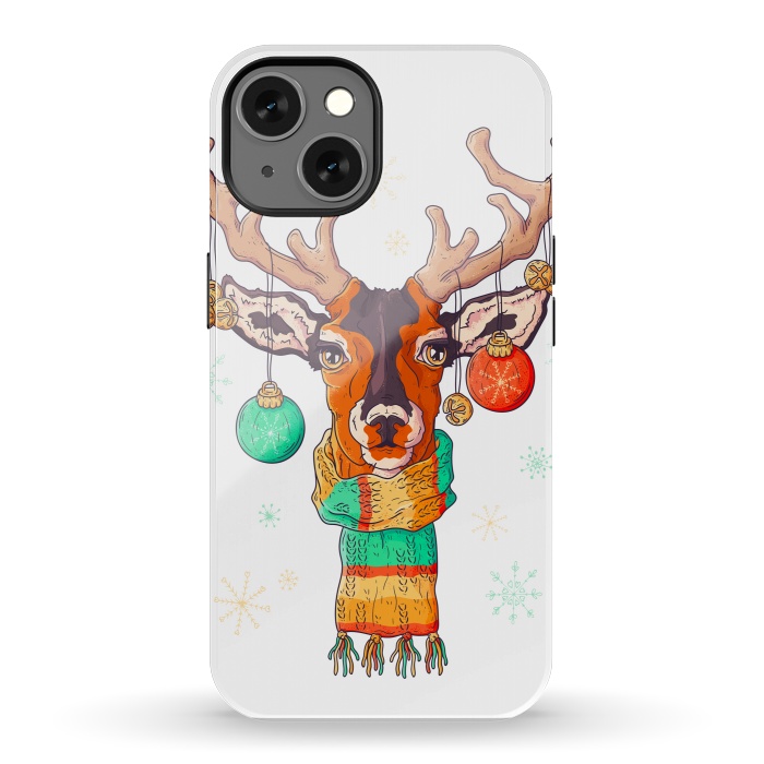 iPhone 13 StrongFit christmas reindeer by haroulita