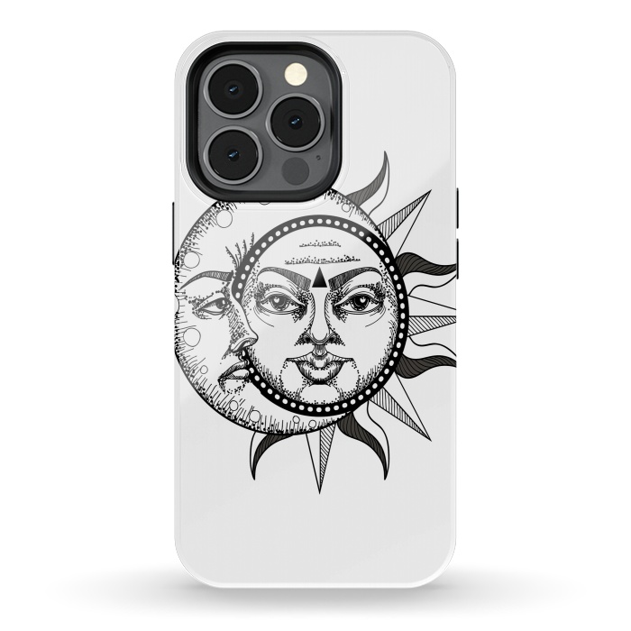 iPhone 13 pro StrongFit sun moon by haroulita