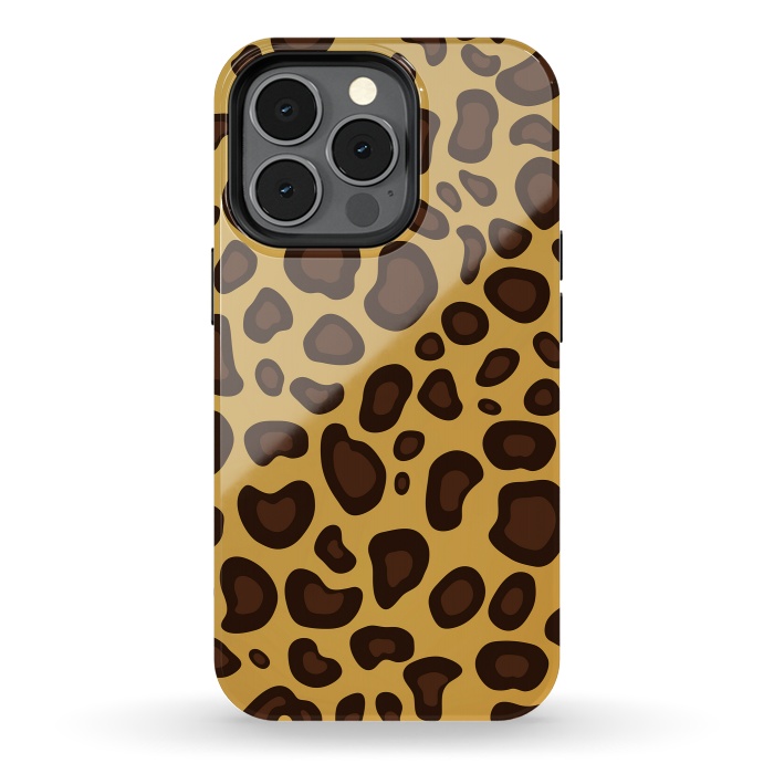 iPhone 13 pro StrongFit animal print leopard by haroulita