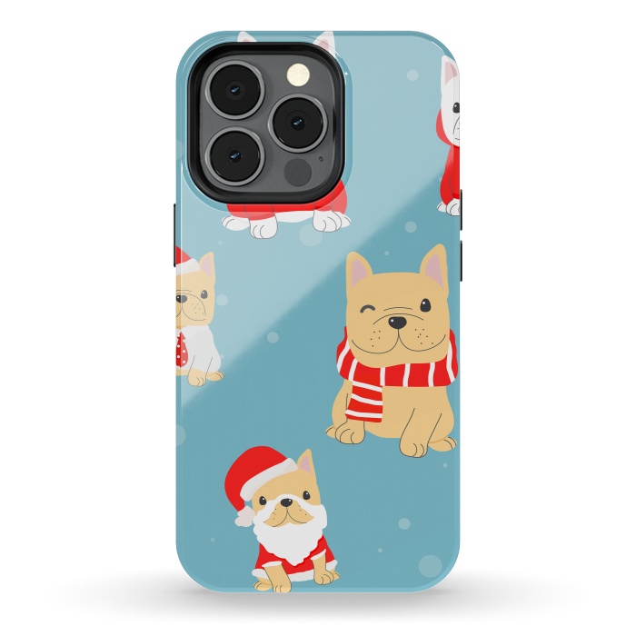iPhone 13 pro StrongFit cute frenchies  by haroulita