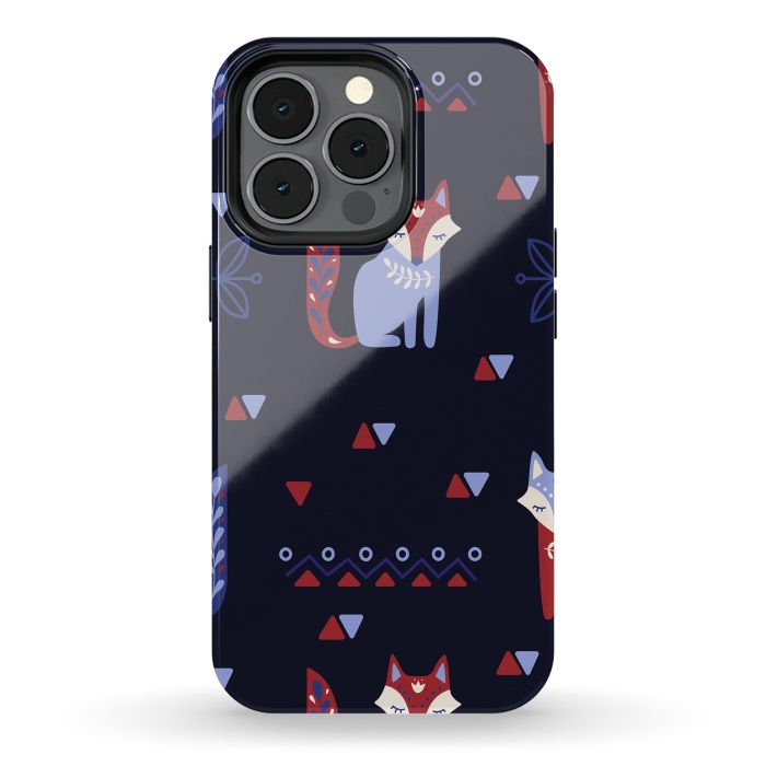 iPhone 13 pro StrongFit cute fox by haroulita