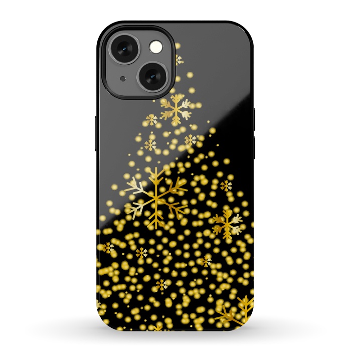 iPhone 13 StrongFit golden christmas tree by haroulita