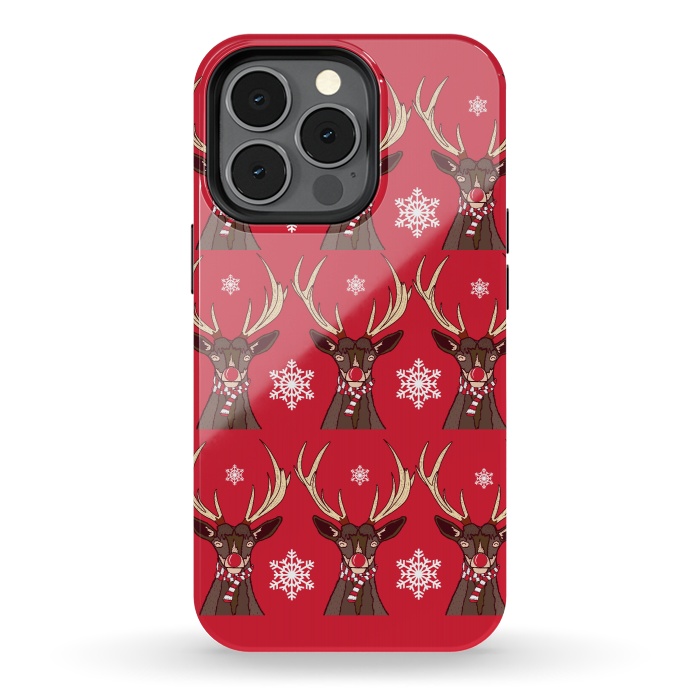 iPhone 13 pro StrongFit Reindeers by Steve Wade (Swade)