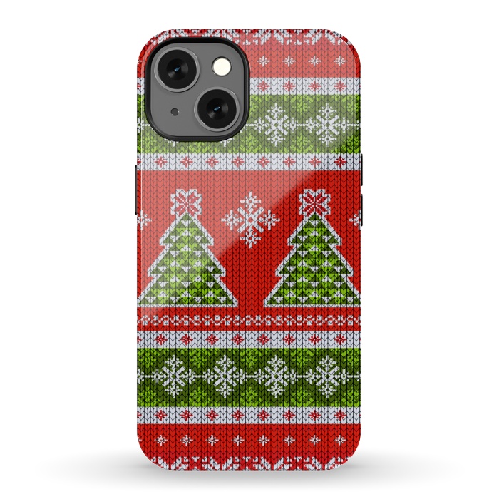 iPhone 13 StrongFit Ugly christmas sweater pattern  by Winston