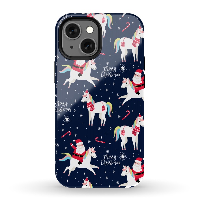 iPhone 13 mini StrongFit merry christmas santaa by MALLIKA