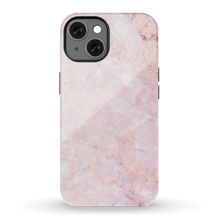 iPhone 13 StrongFit Pastel pink elegant marble by Oana 