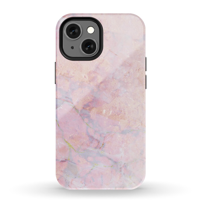 iPhone 13 mini StrongFit Soft pink marble by Oana 