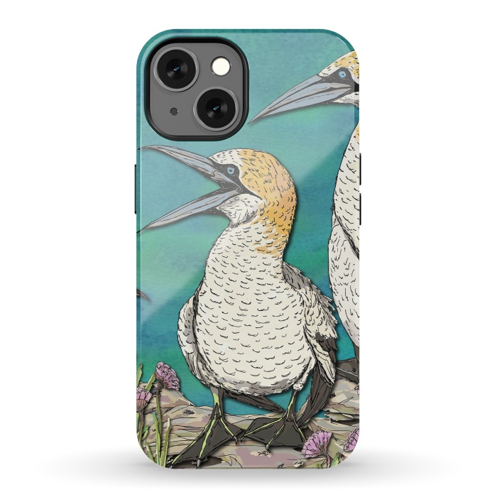 iPhone 13 StrongFit Gannet Chat by Lotti Brown